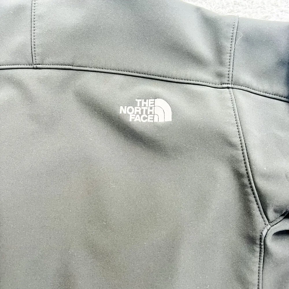 The North Face Jacket Mens Medium Black Apex Risor Softshell Fleece Lined